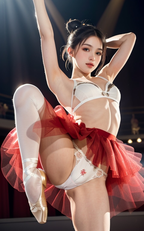 妹ちゃん、やだ！！おパンツ十おブラでバレエ発表会！！
