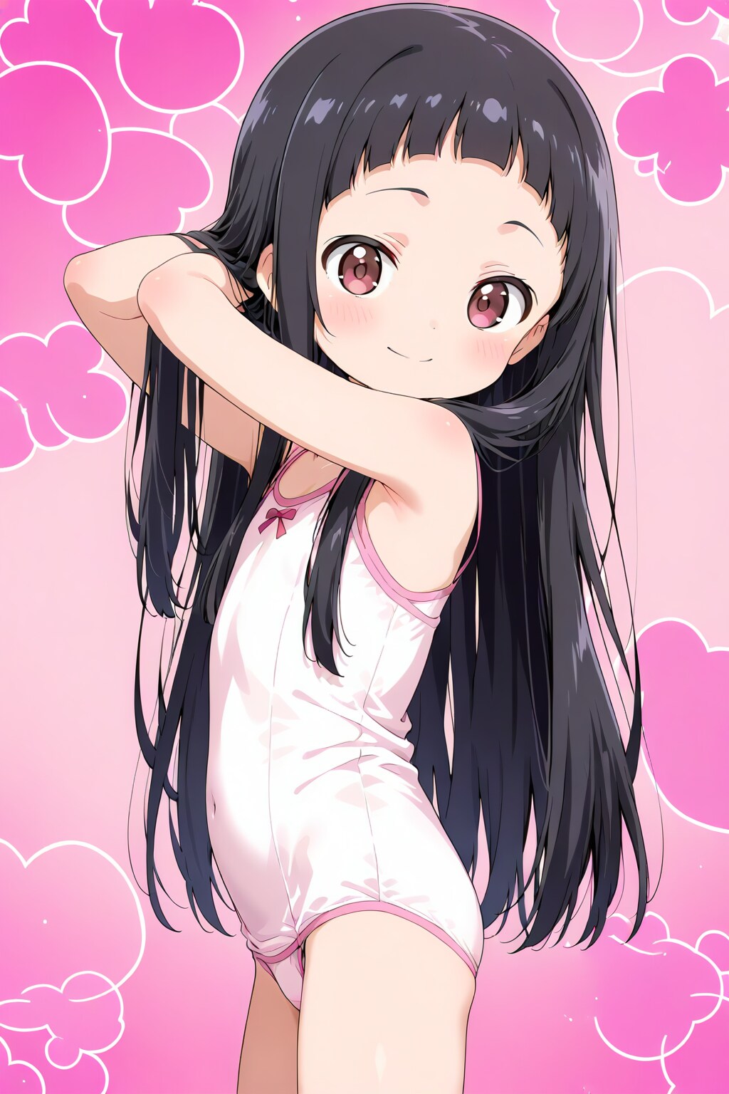 もうねるから、お団子にしてから寝るよ