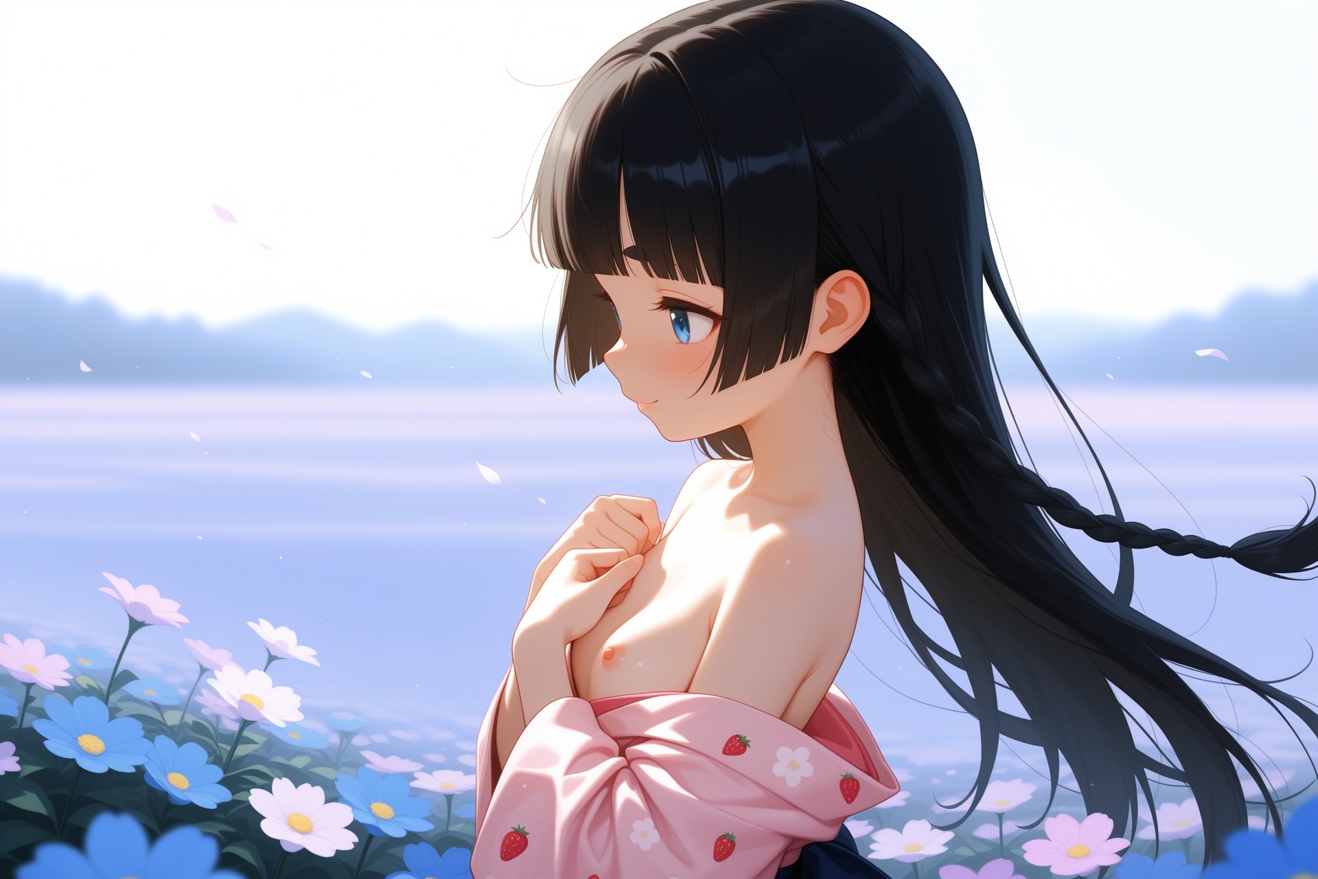姫カットの苺姫が脱ぐ。
