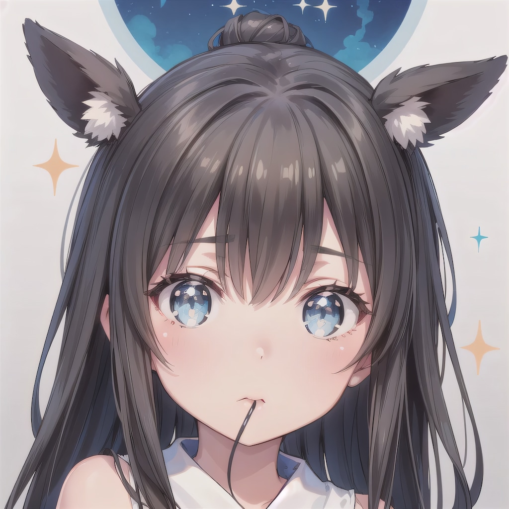 黒髪ロングのミニキャラ２４