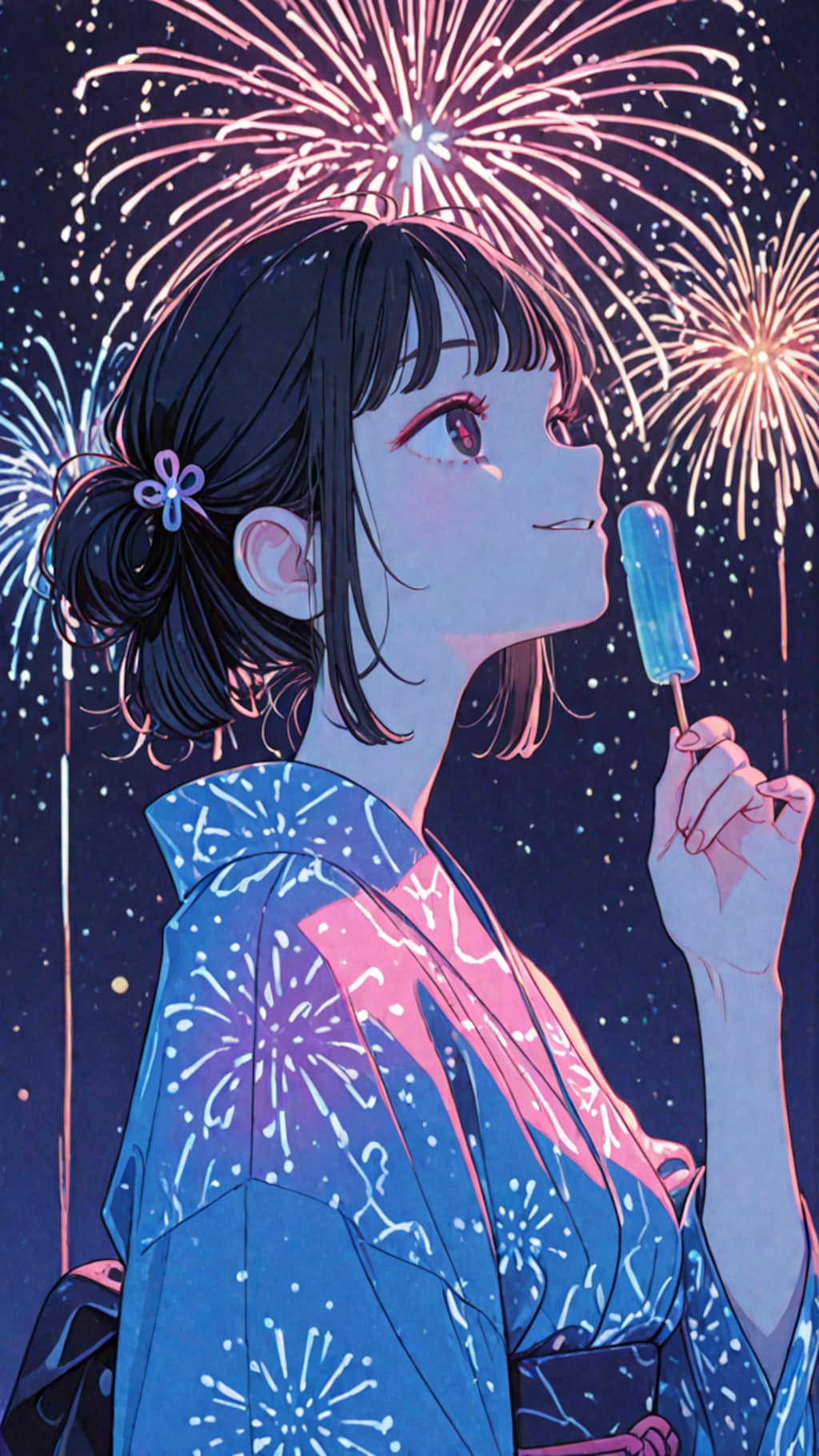 華火が君を照らす
