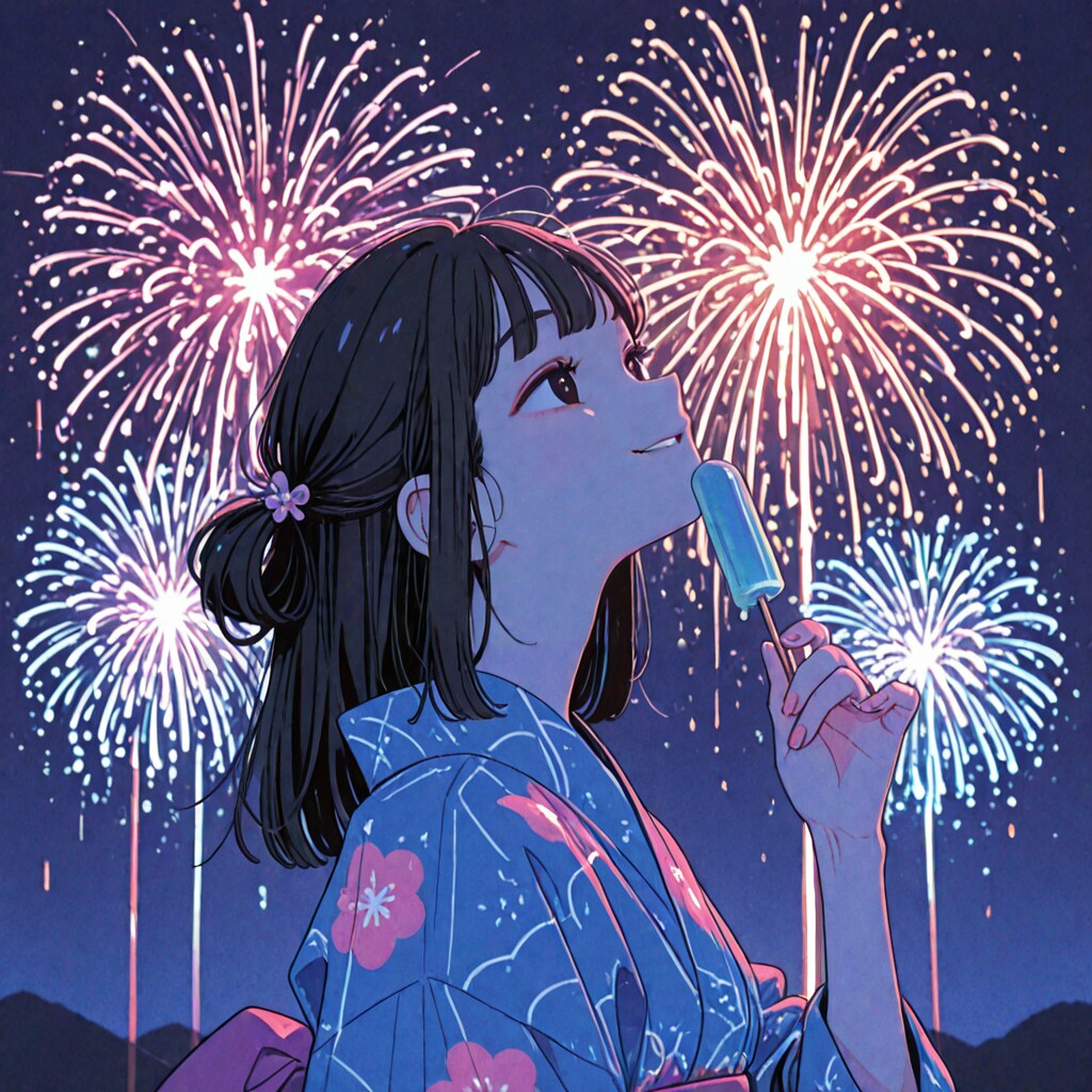 華火が君を照らす