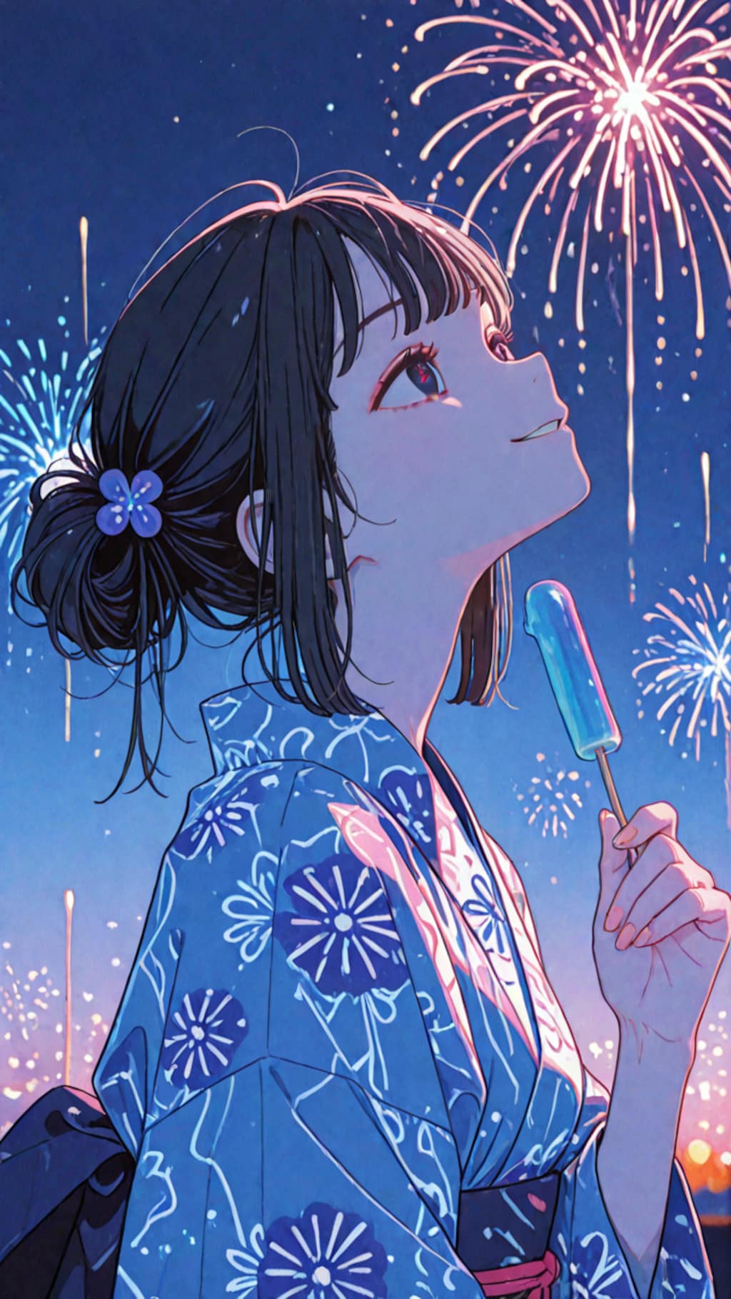 華火が君を照らす