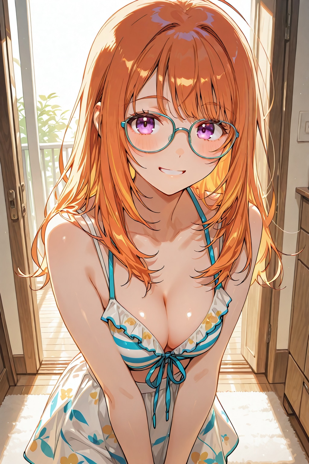 メガネ美少女