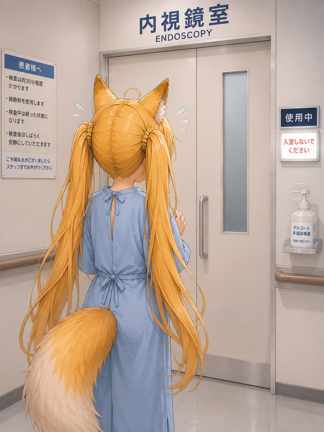 大腸内視鏡検査⑪検査待ち | の人気AIイラスト・グラビア