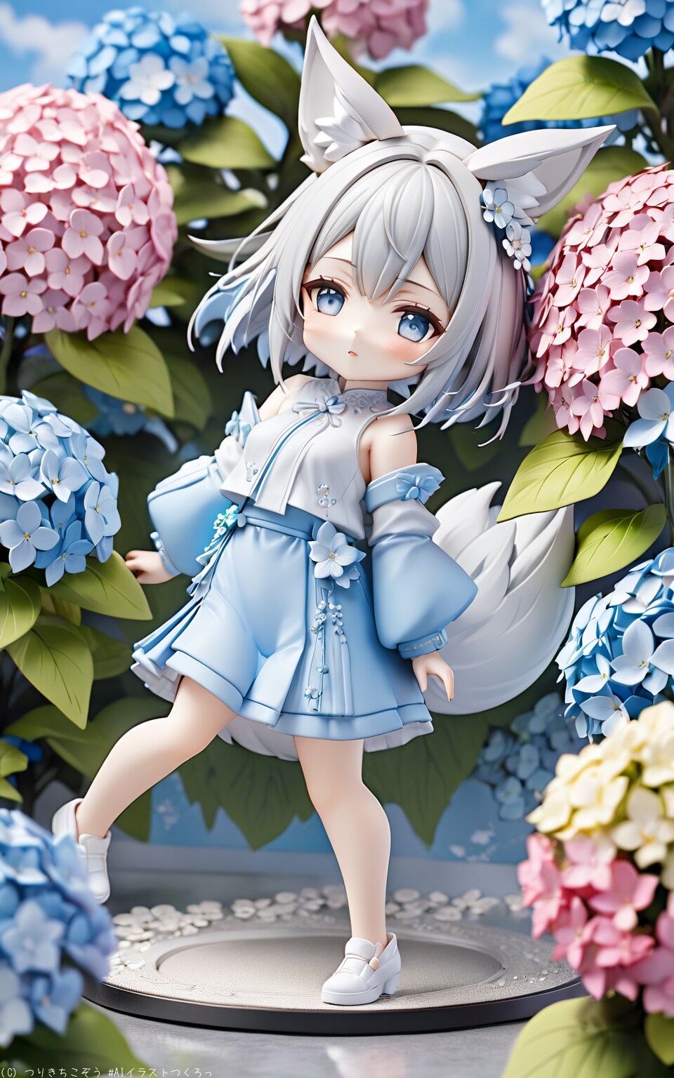 アジサイと千音さん
