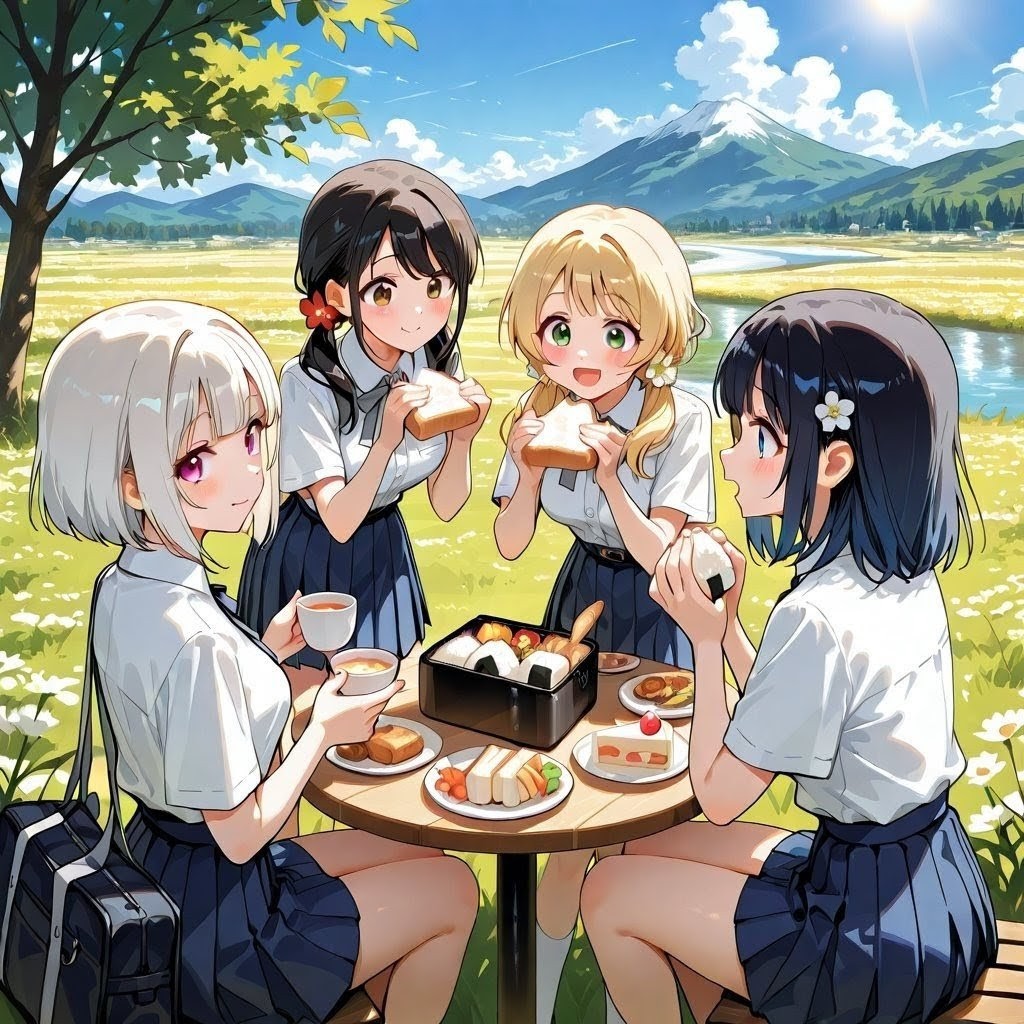 ピクニック日和 | の人気AIイラスト・グラビア