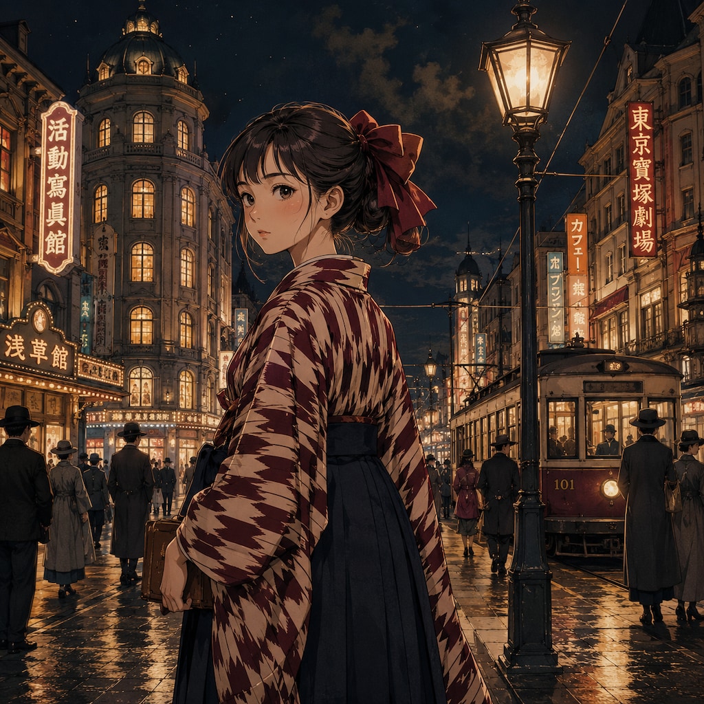 大正時代の夜