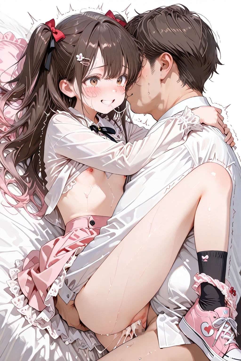 久しぶりのおちんちん・・挿入されただけでイっちゃった・・♡