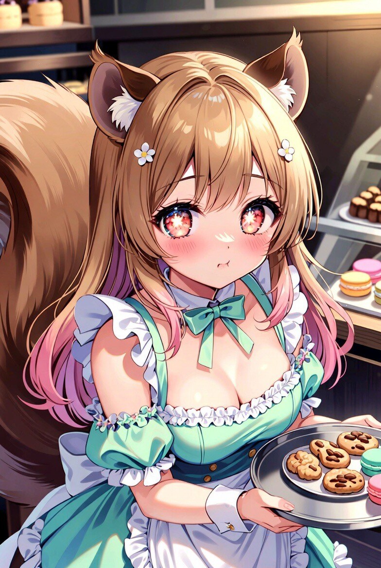 リスっ娘のお菓子屋さん🍩🐿ﾞ | の人気AIイラスト・グラビア