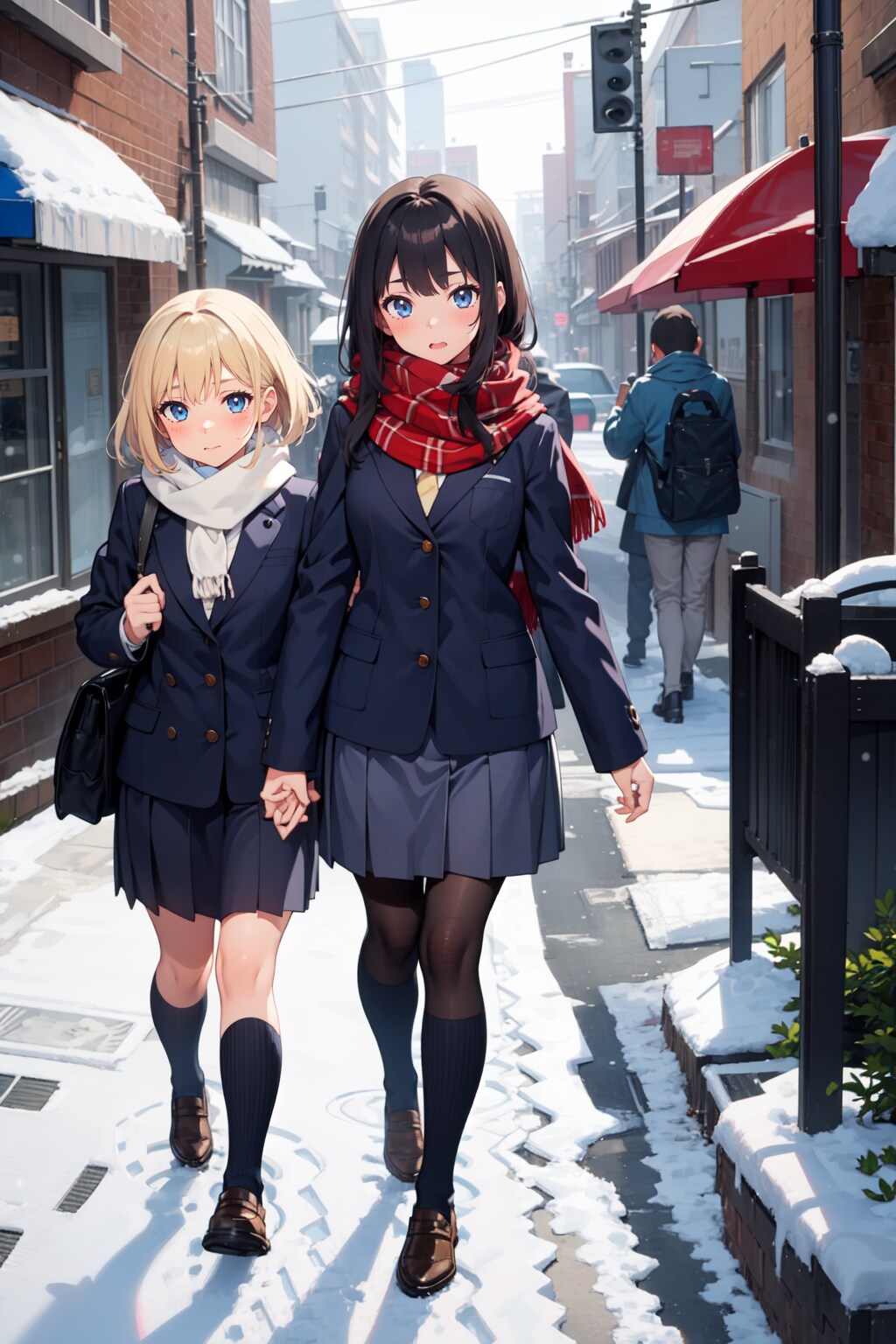 手つなぎ姉妹
