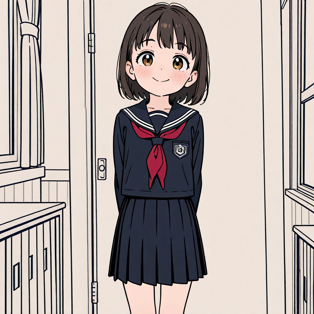 キャプション付きガール