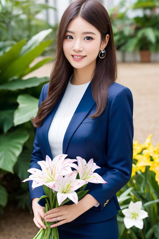 百合の花束