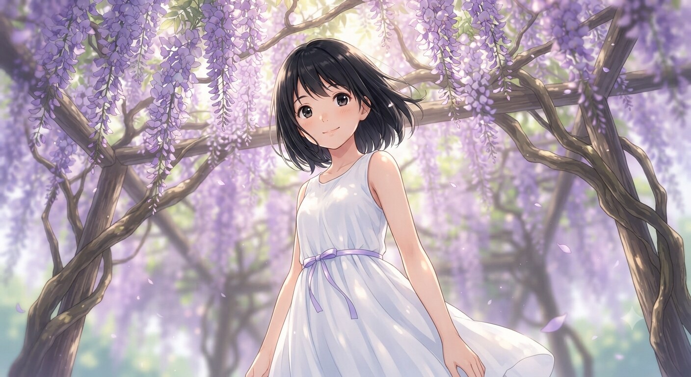 藤棚の少女