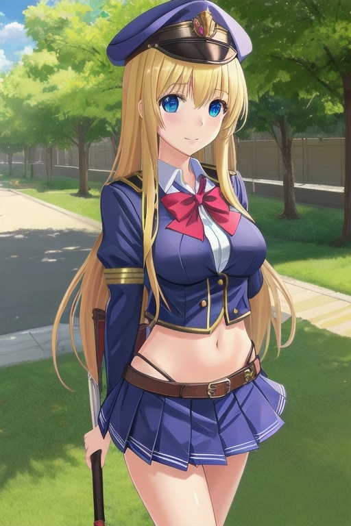 女剣士の通学