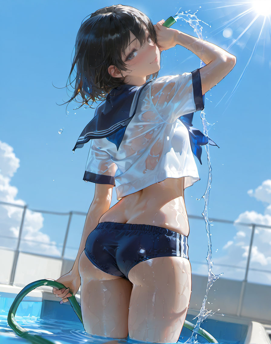 水のないプール