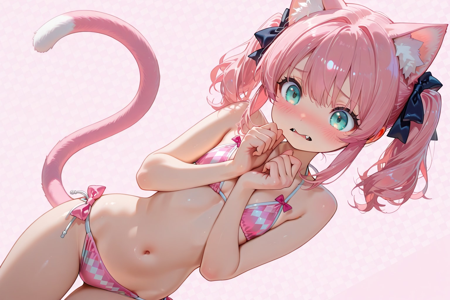 艶めかしいECHIDNAの猫耳ピンクちゃん