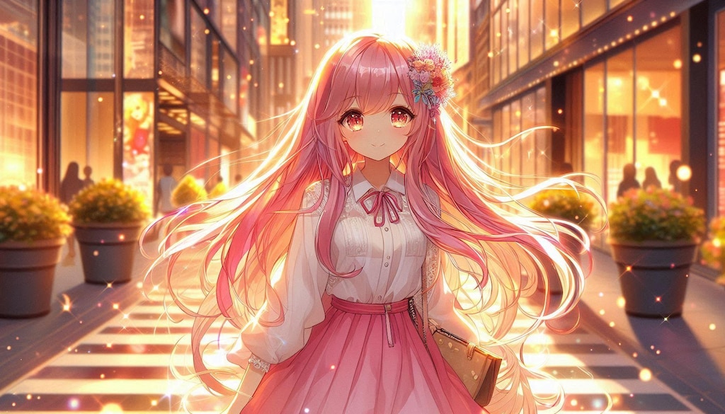 Dalleちゃんの春色コーデ