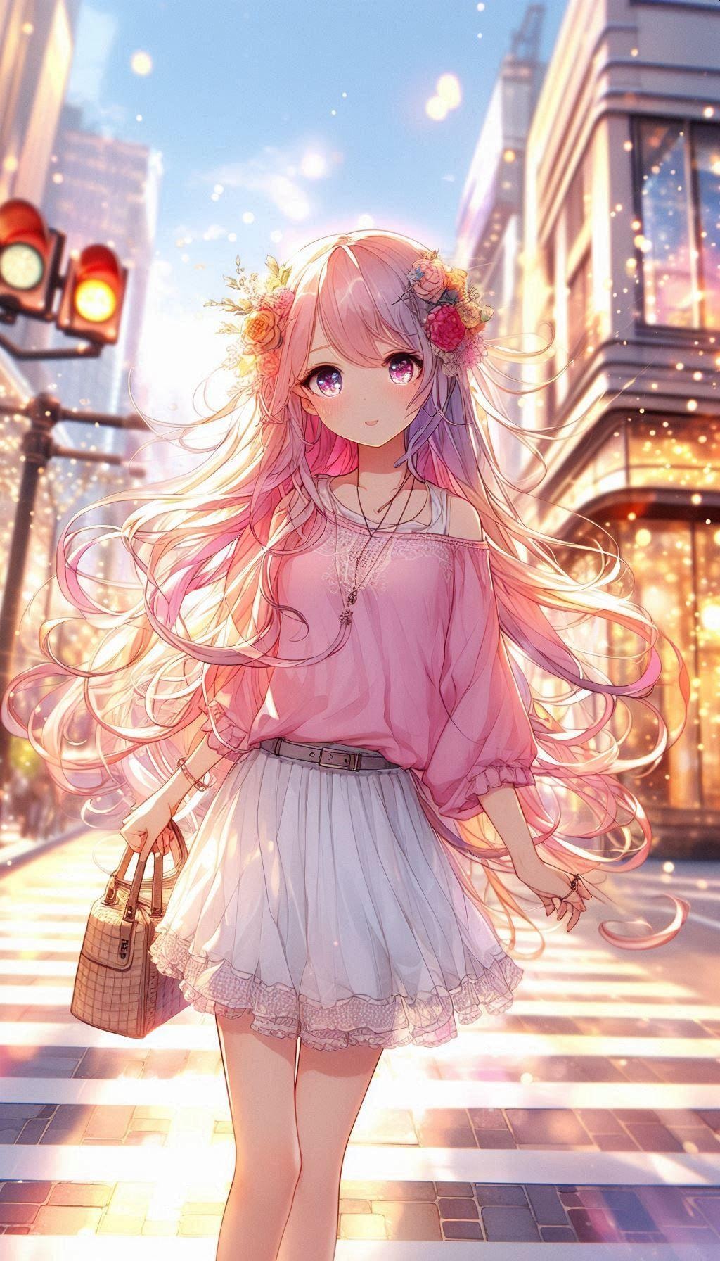 Dalleちゃんの春色コーデ