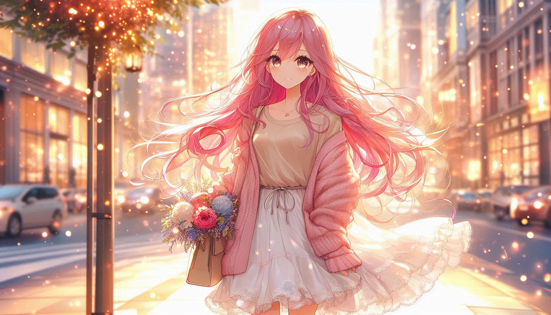 Dalleちゃんの春色コーデ | の人気AIイラスト・グラビア