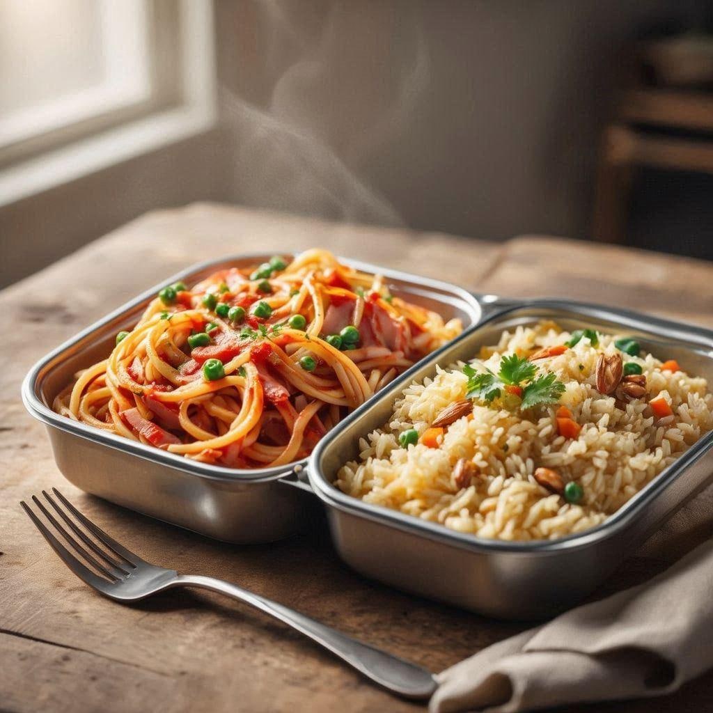 ナポリタンとピラフの弁当