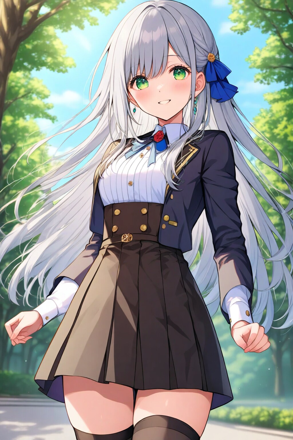 森の小道で出会った笑顔