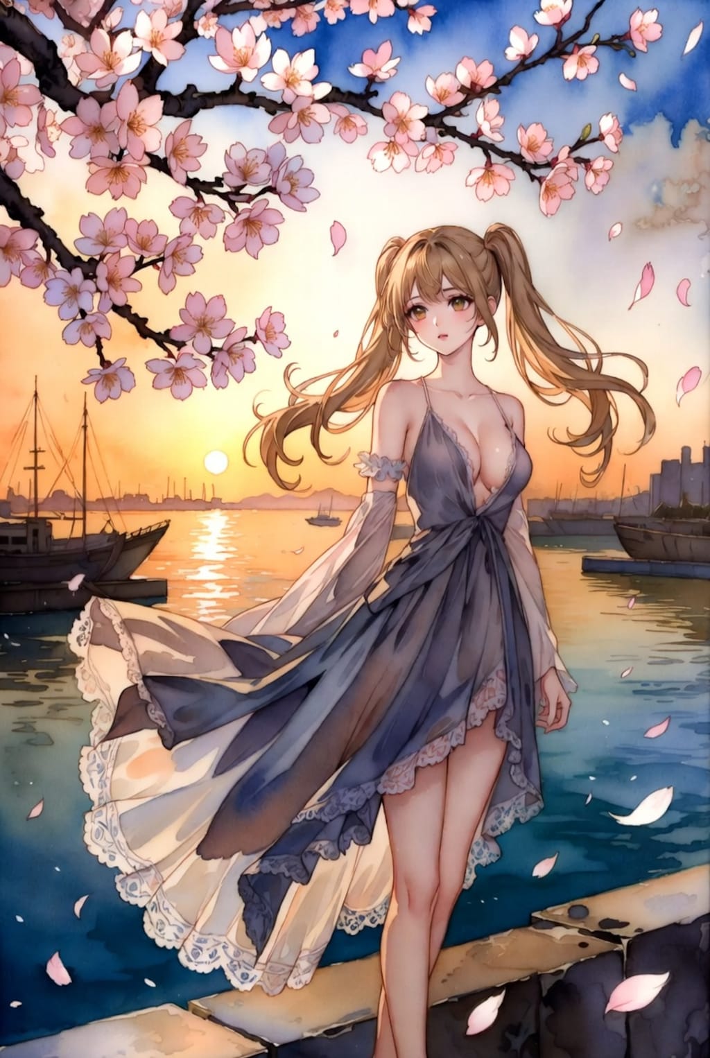 金ツイさん。夕日