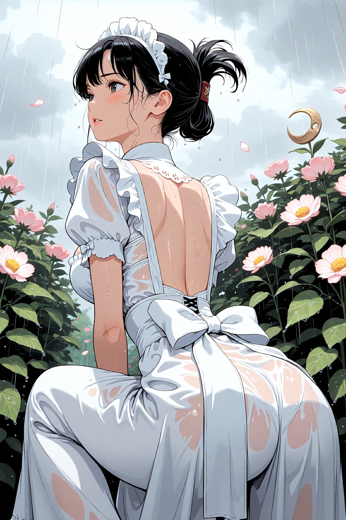 雨のフラワーガーデン