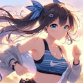 走る女の子（Copilot） 8枚目