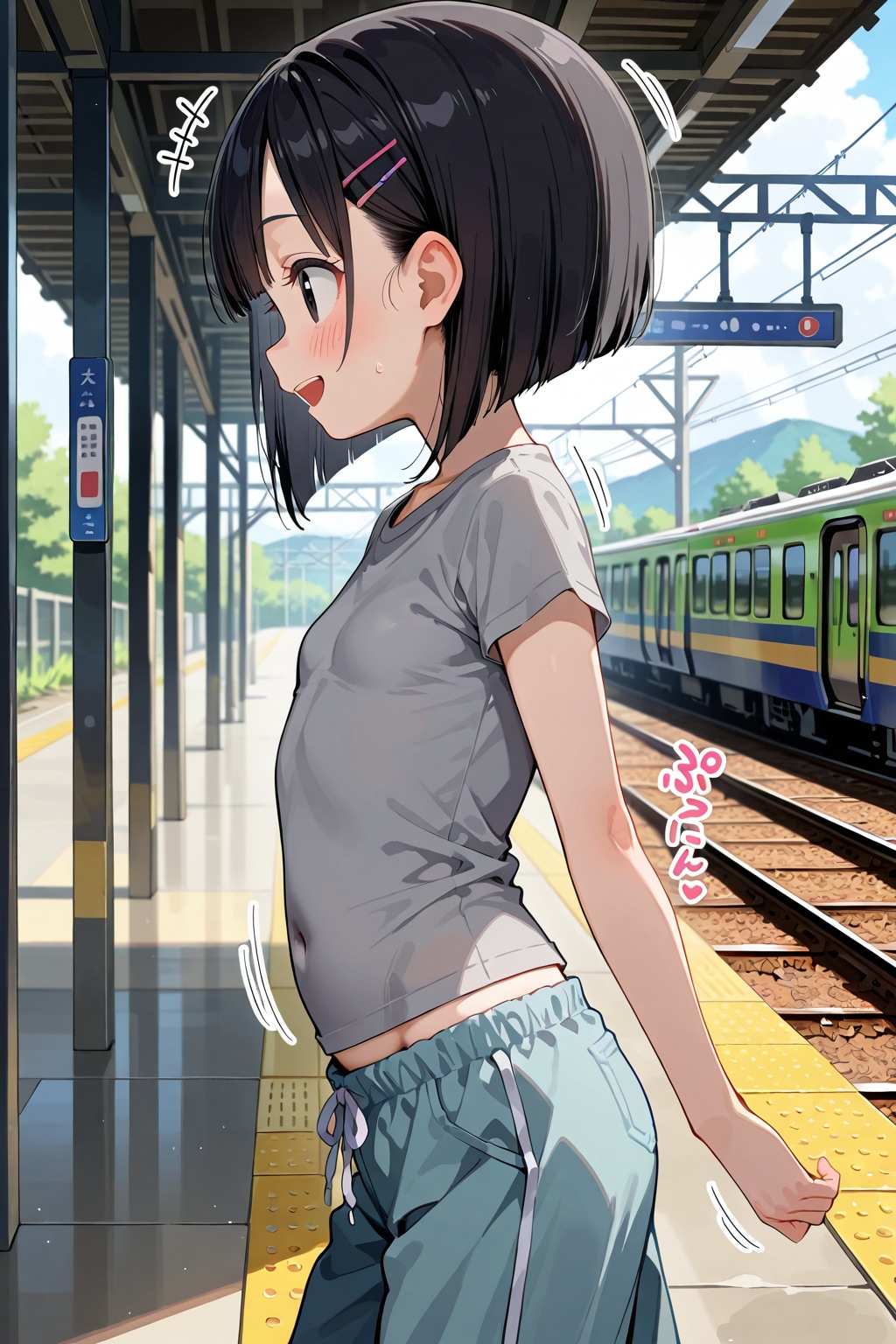 駅で見かけた少女・・・モデル：小さい子