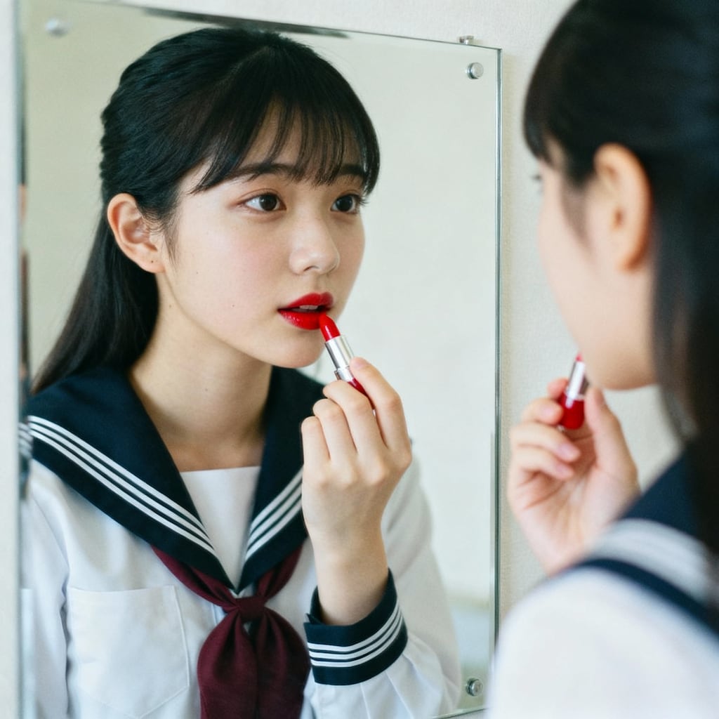 ママのルージュを内緒で・・