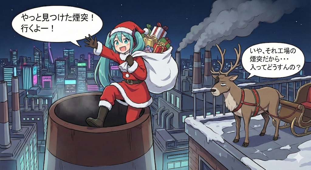 サンタクロース ミクさん