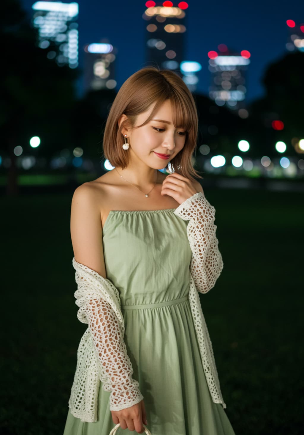 夜の公園　危ないですよ