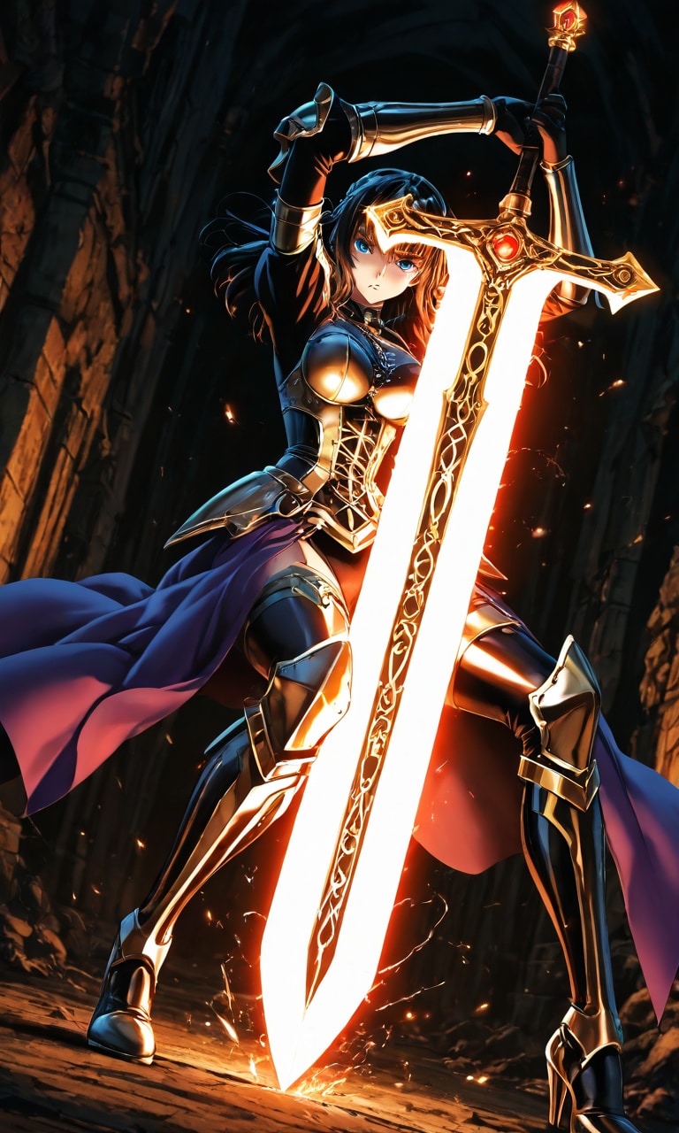 蛍光刀と葛根刀 | の人気AIイラスト・グラビア