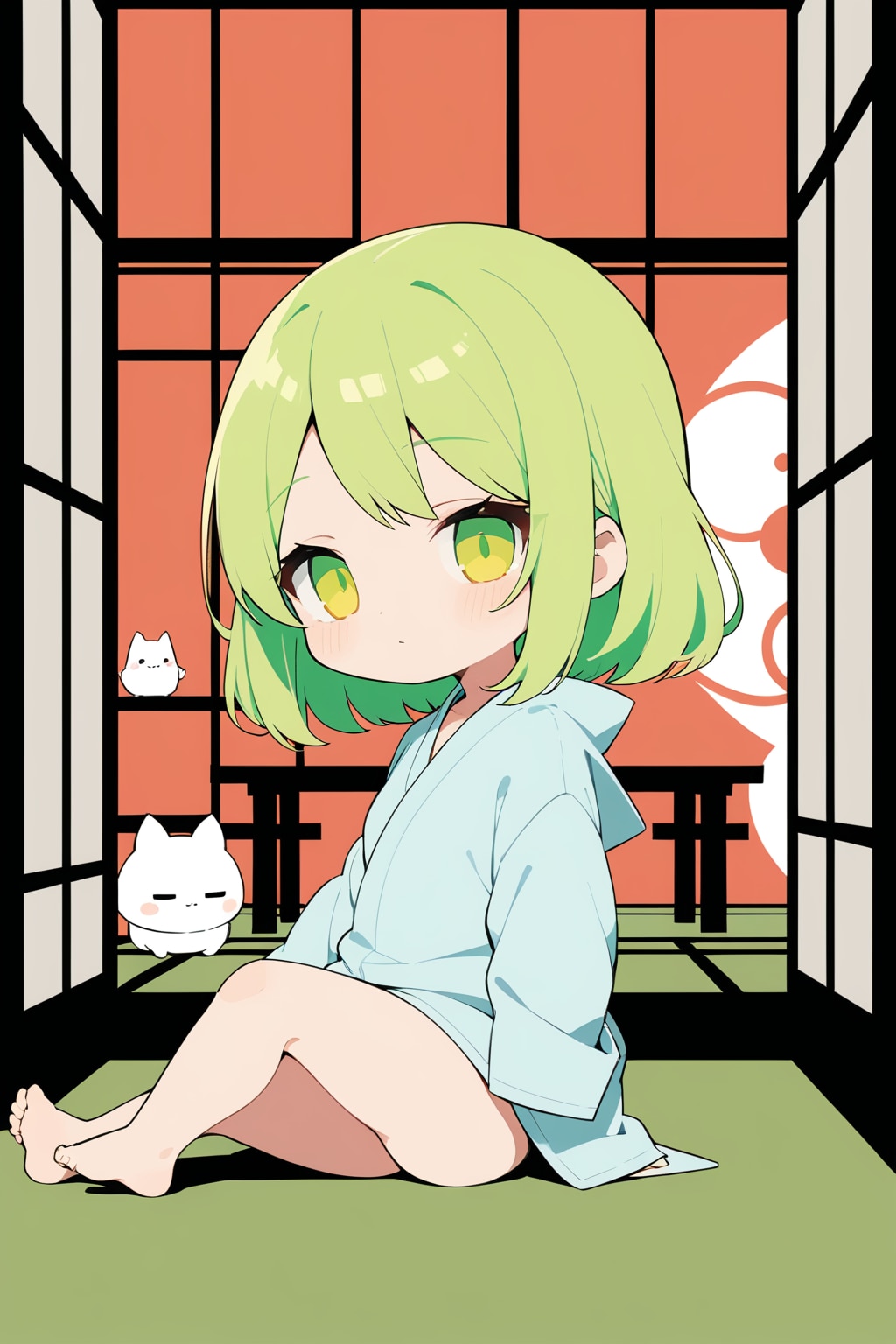 EMERALDで緑髪ちゃん