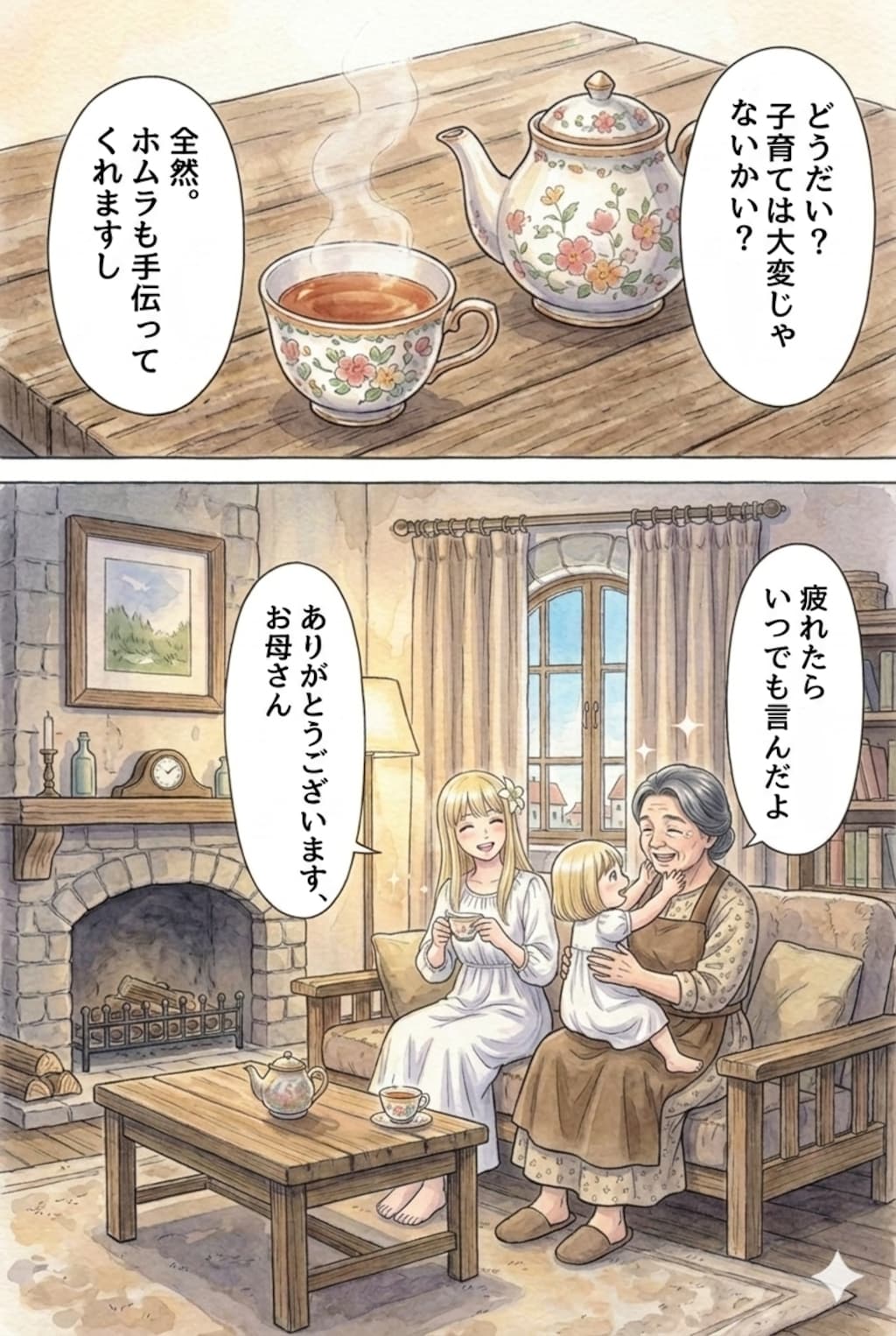 特に深く考えず作ったやつ。2人の母。今よりちょっと前のお話。