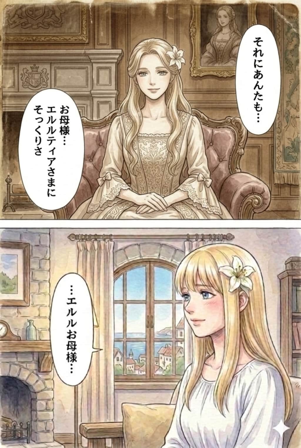 特に深く考えず作ったやつ。2人の母。今よりちょっと前のお話。