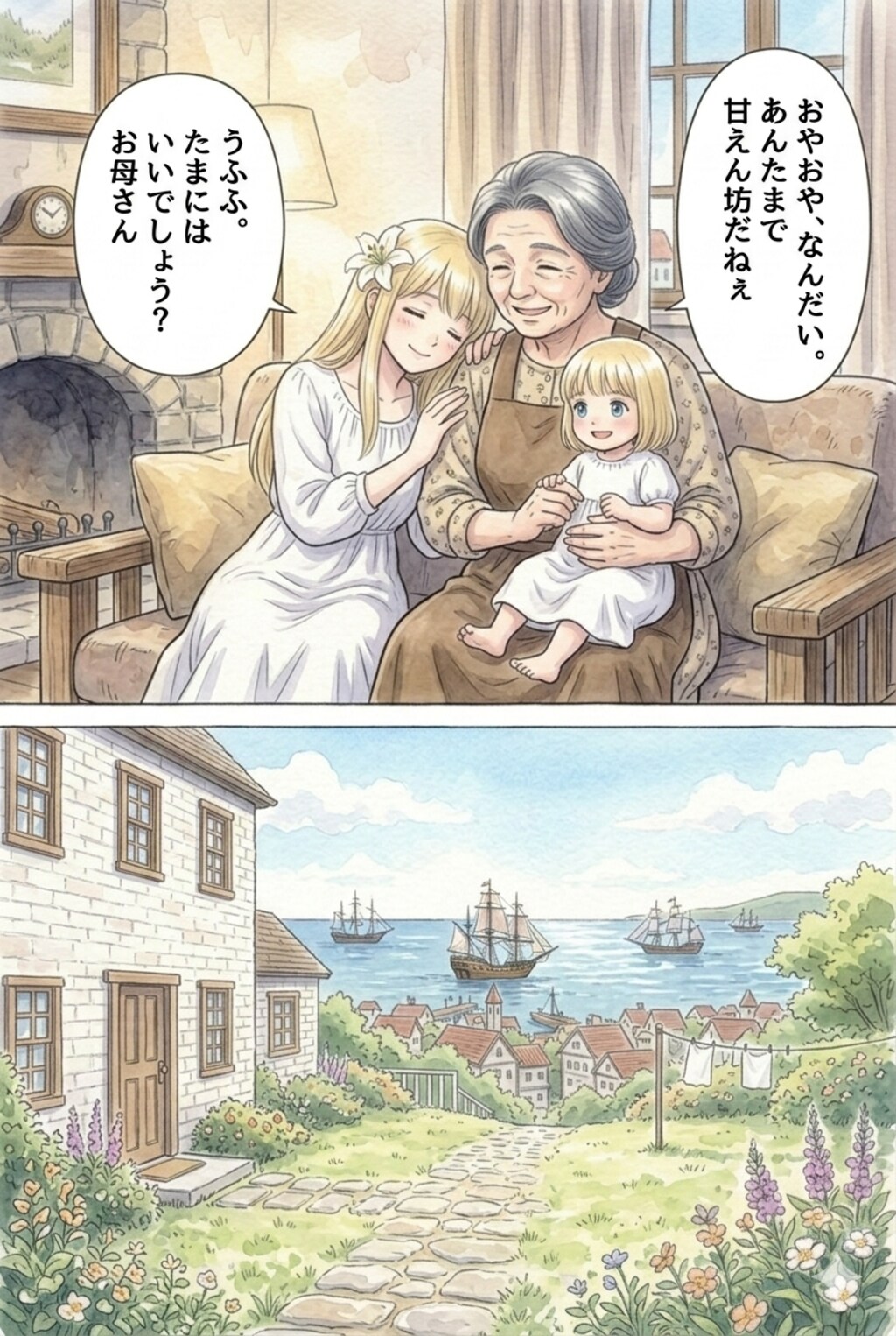 特に深く考えず作ったやつ。2人の母。今よりちょっと前のお話。