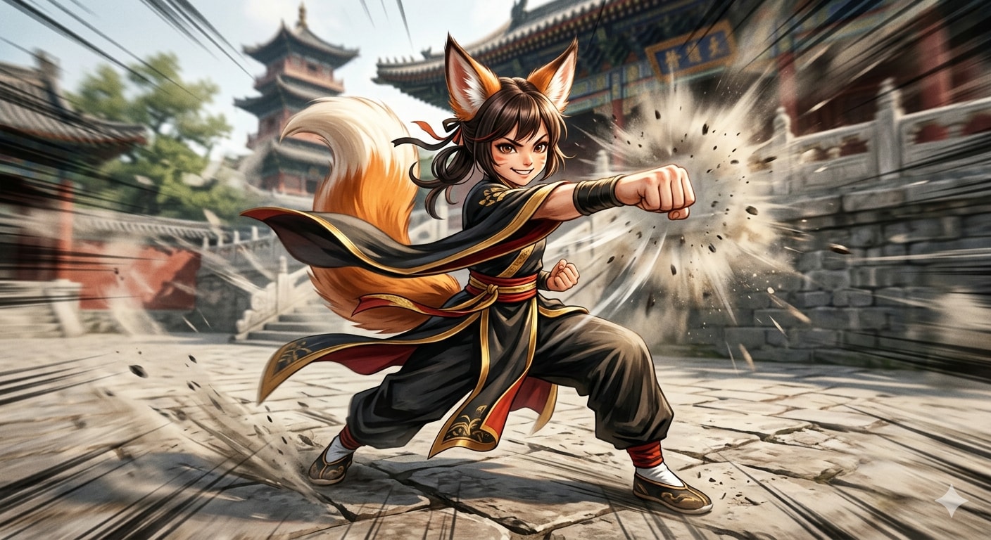 ケモミミカンフー32 | の人気AIイラスト・グラビア