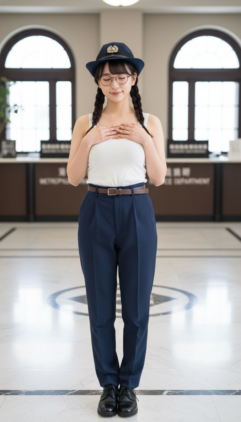 Gemini実写特集　かっこかわいい婦警光阿弥優香梨のロマンティックな憩い