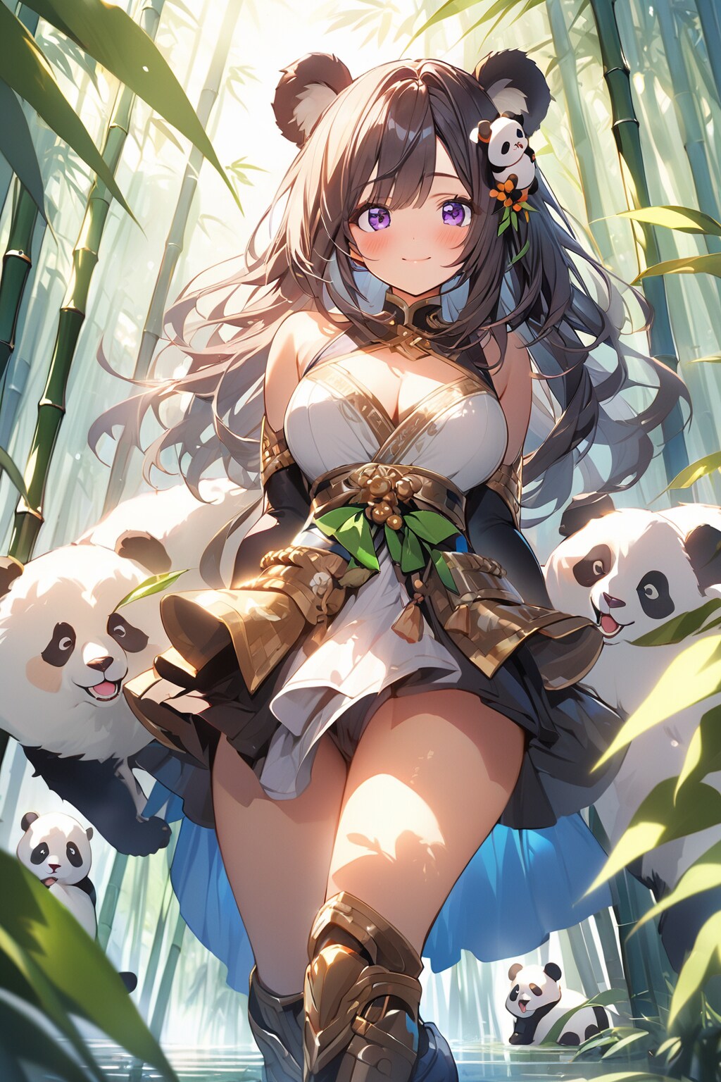 迫り来るパンダ