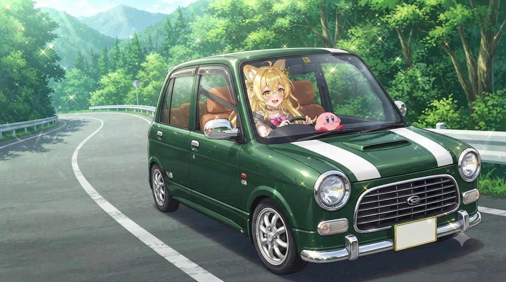ミラを運転するミラさん