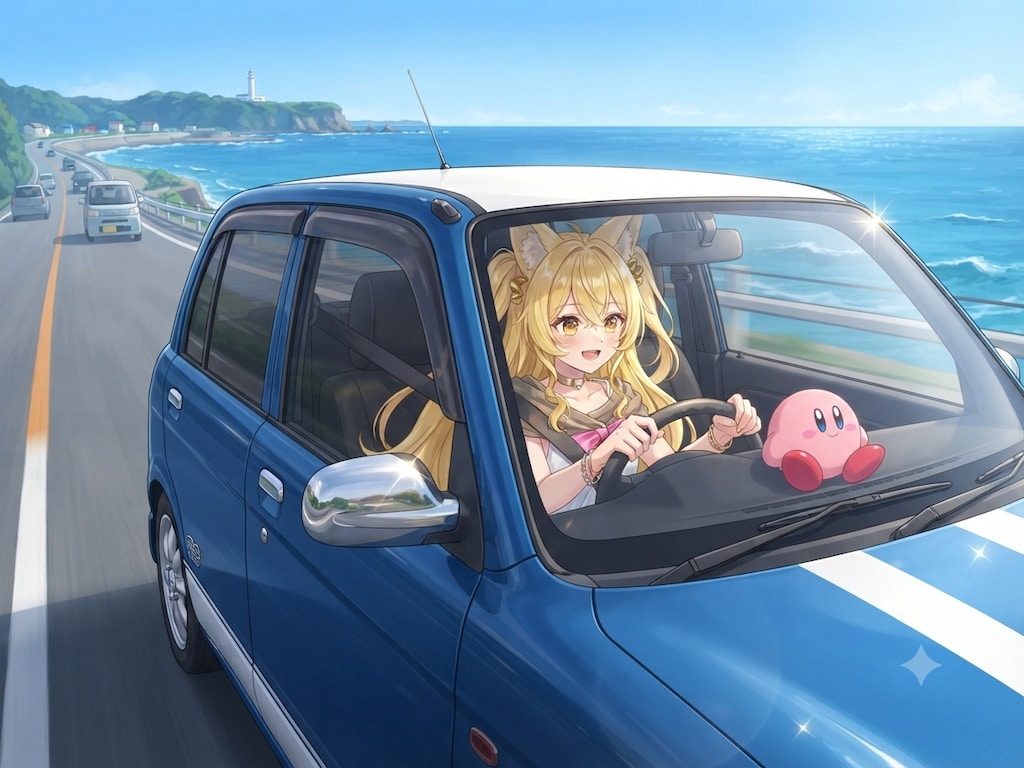 ミラを運転するミラさん