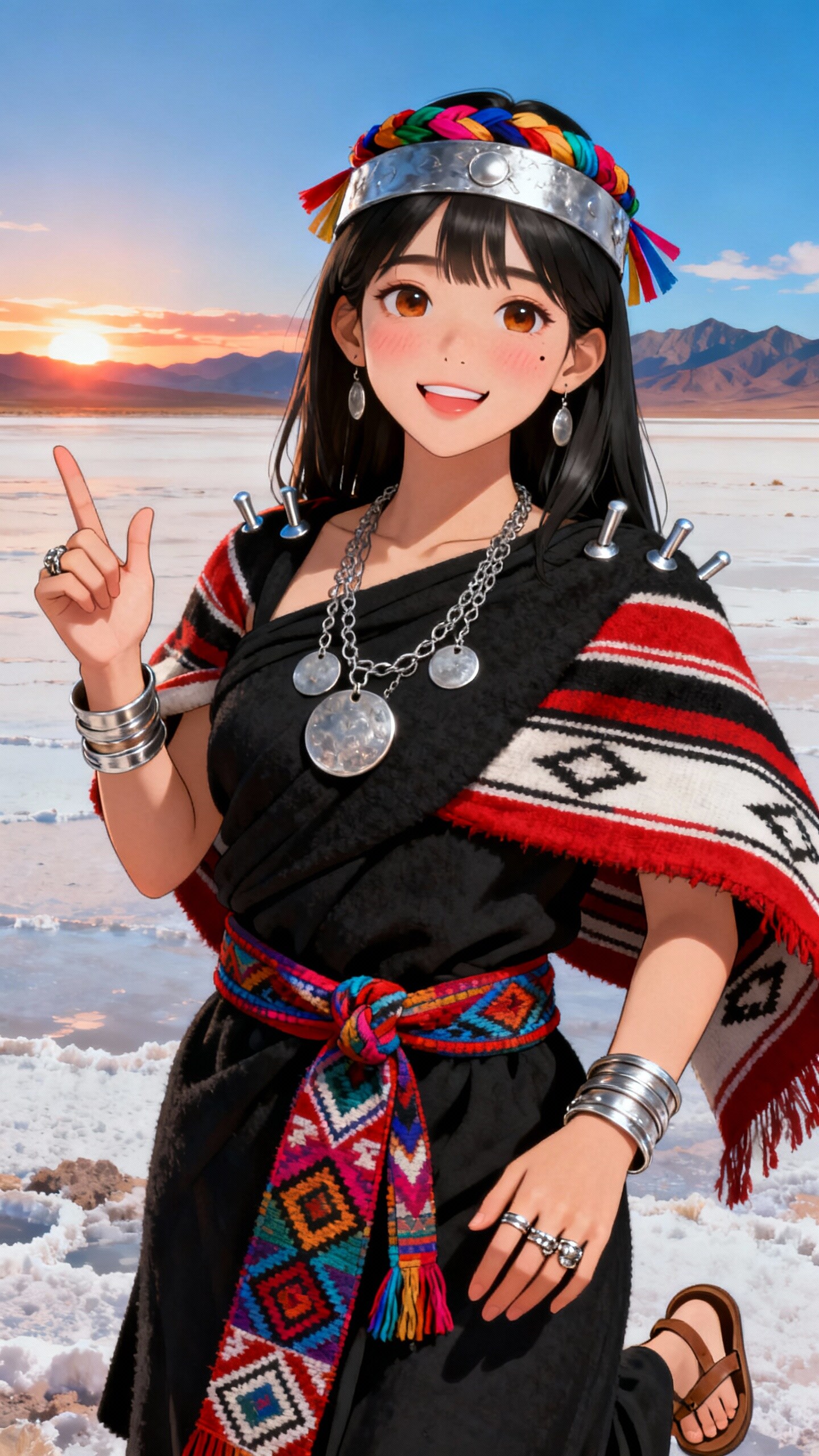 マプーチェの民族衣装/チリの民族衣装 | の人気AIイラスト・グラビア