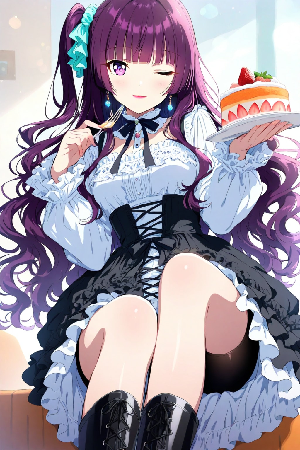 絵梨奈ちゃんがあおい様❤️に特製の誕生日ケーキを用意して下さいました❤️