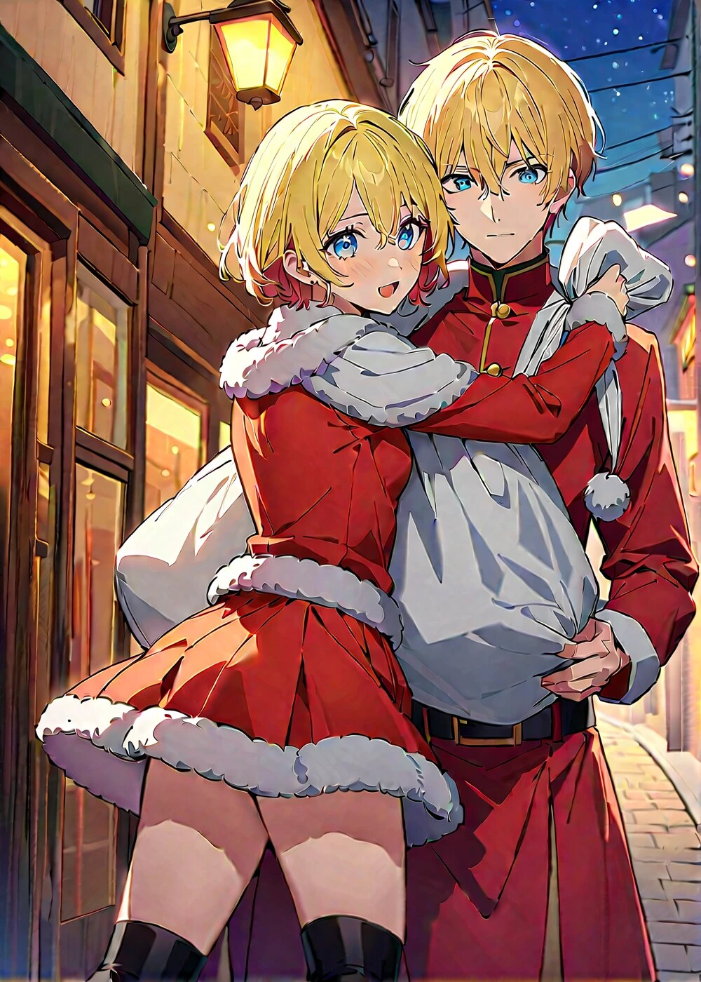 金髪兄妹 | の人気AIイラスト・グラビア