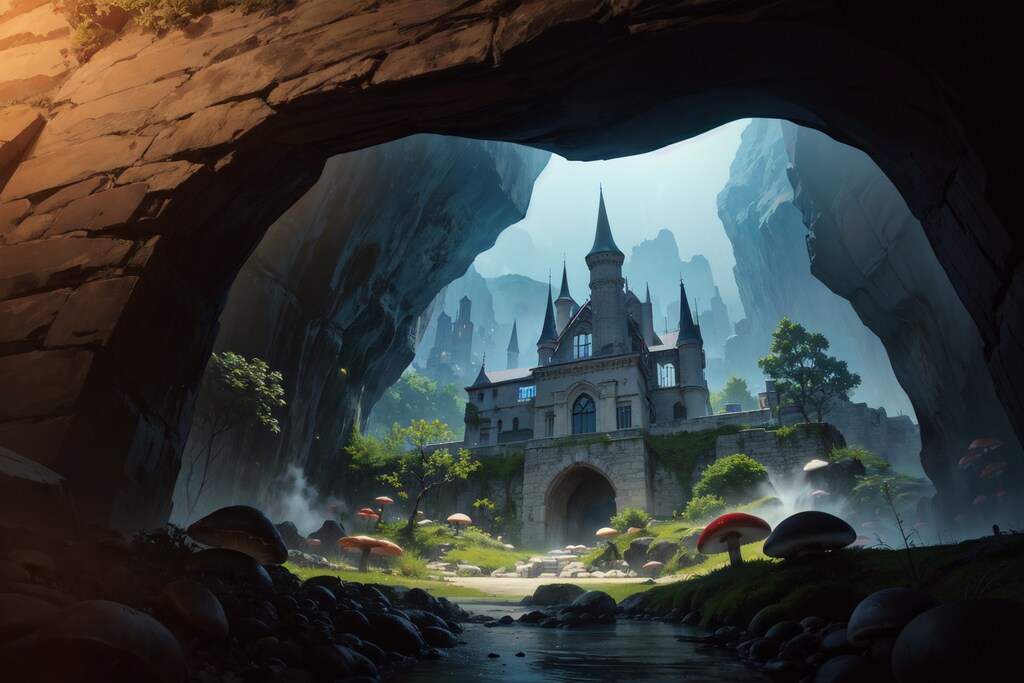 洞窟の先には...