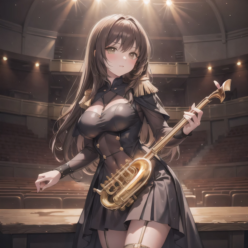 茶髪ロングでブラスバンドの少女２