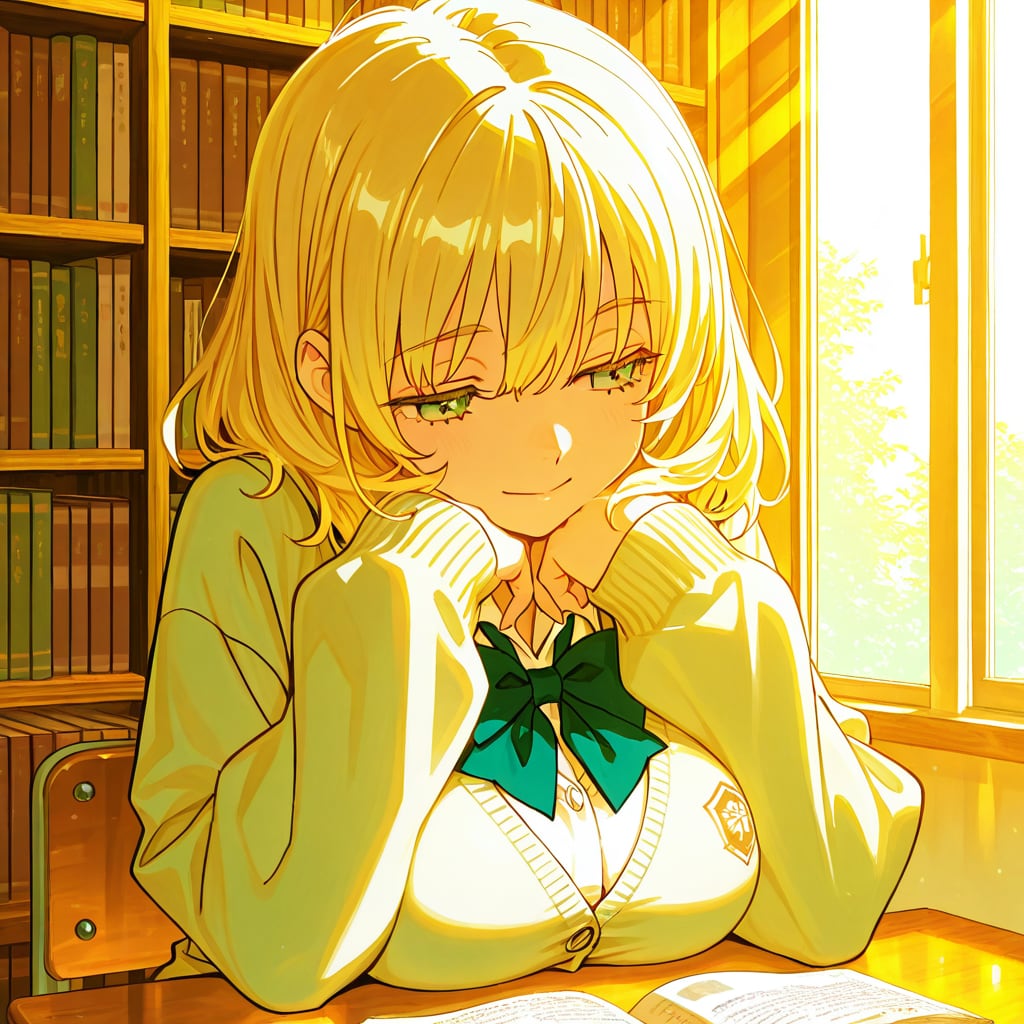 放課後の図書室 | の人気AIイラスト・グラビア