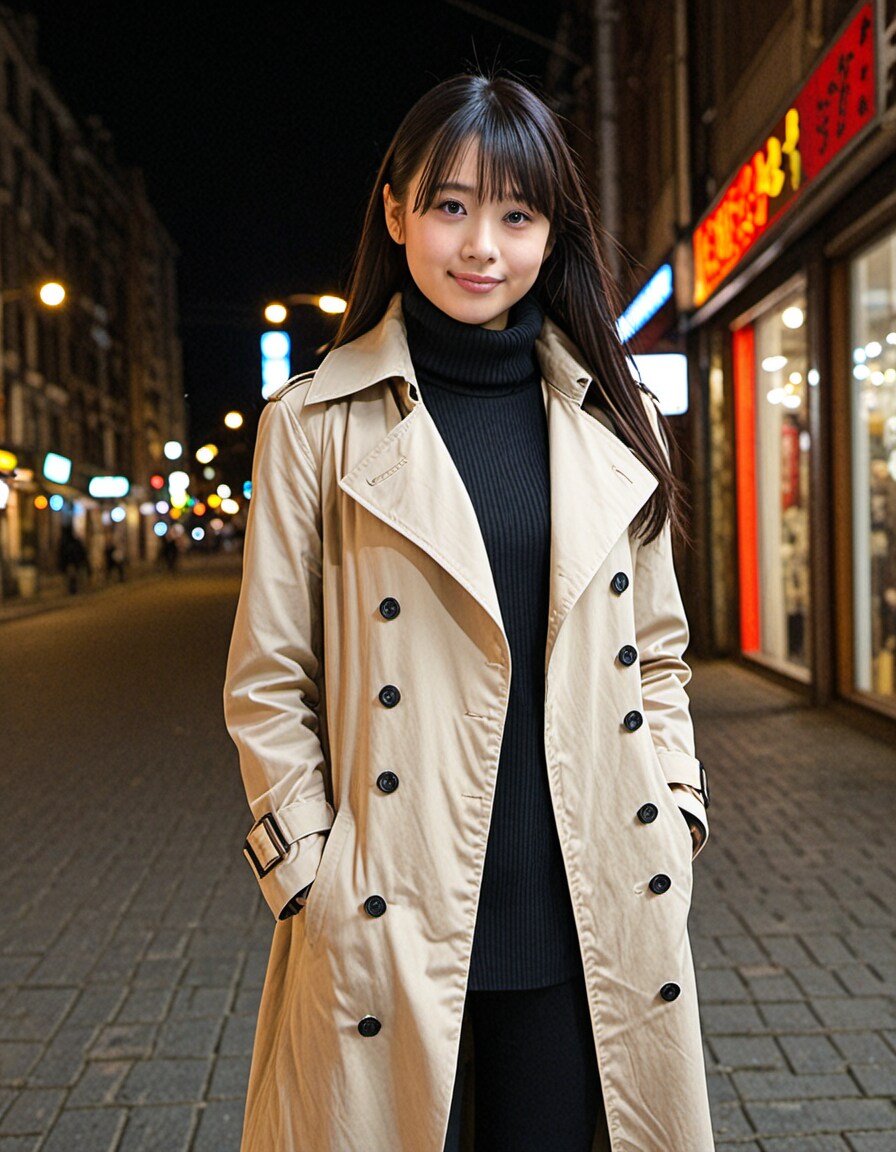 繁華街を歩く女性_9